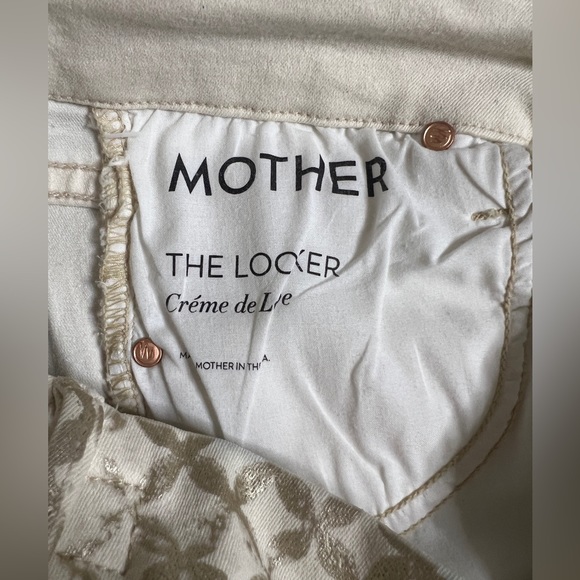 👖NWOT! Mother Gold Foil Medallion Skinny Jean - Picture 6 of 10